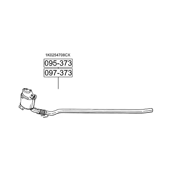 Filtr pevných částic filtr pevných čás. výroba AS Bosal 97-373A