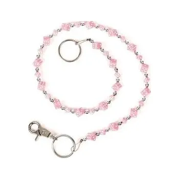 Dámské kalhoty Řetěz na kalhoty s růžovými kostkami