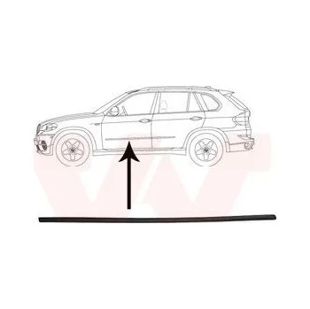 Lišta karosérie Ozdobná / ochranná lišta, dveře VAN WEZEL 0689423