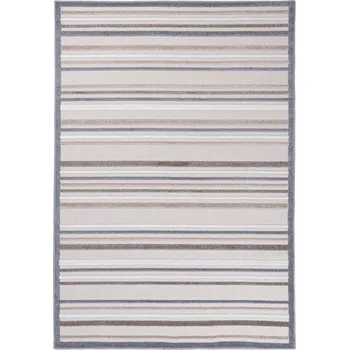 Koberec Moderní koberec Aventura - čáry 3 - krémový/hnědý Rozměr koberce: 140x200 cm