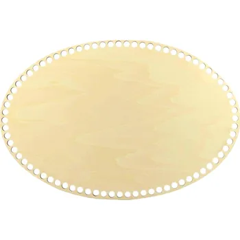 Pro Háčkování Dno na košík ovál 36x24 cm bříza