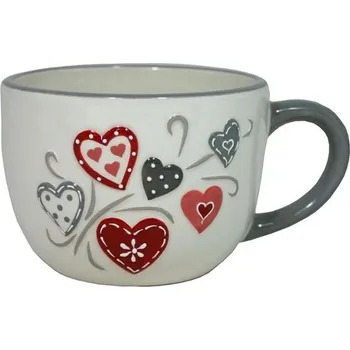 GOBA Hrnek keramický Jumbo srdíčka
