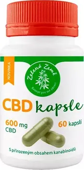 CBD Zelená Země CBD kapsle 600 mg 60 ks