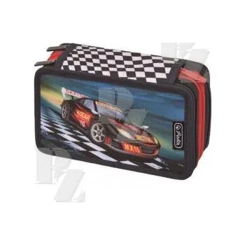 Dětské zboží Třípatrový penál auto závoďák plný, Herlitz