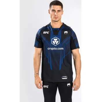 Pánské tričko Pánský dres Venum UFC Authentic Fight Night 2.0 Men's Walkout Jersey - Midnight Edition - Blue/Black Velikost: M