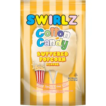 Bonbon Swirlz Cotton Candy Swirlz Buttered Popcorn Flavour Cotton Candy 88g