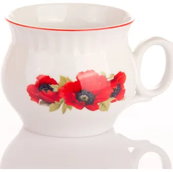 Český porcelán, a.s., Dubí Hrnek Darume, 0,29 l, Český porcelán Dubí, vlčí mák