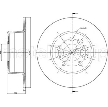 Brzdový kotouč Brzdový kotouč CIFAM (800-074)