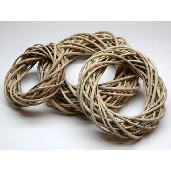 Věnec Proutěný věnec šedý, Rozměr průměr 20 cm