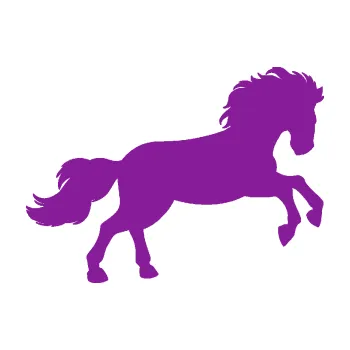 Samolepící dekorace Kůň 098 pravá běh (14 - fialová) SAMOLEPKA NA AUTO, NÁLEPKA, FÓLIE, POLEP, TUNING, VLASTNÍ TEXT, TISK, AUTOSAMOLEPKY.cz, POLEPY, OBRÁZEK, LOGO, 3D STICKERS