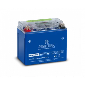 Motobaterie Motobaterie AMPERA GEL 12V 12Ah 150A, YTX12-BS