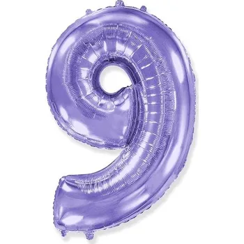 Balónek Balón foliový číslice fialová - lila 102 cm - 9