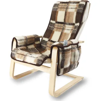 Podsedák Wooline Vlněný potah na křeslo, károvaný 50 x 143 cm