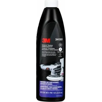 Příslušenství k nářadí 3M 34130E RO Compound bílá pasta pro orbitální leštičky, na odstranění abrazivních stop z laku, 473 ml