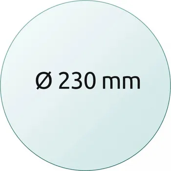 3D tisk Skleněná tisková podložka Ø 230 mm Bezpečnostní hrana