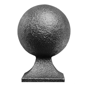 Stavební profil KOVIAN, s.r.o. Koule ozdobná L-72 mm, podstavec 40 x 40 mm, plná