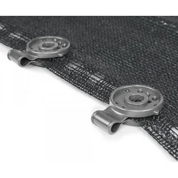 Upínací popruh Upínací spona na sítě, tkaniny, šedá, BUNGEE CORD CLIPS BR-BCK4-GY-L