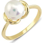 Lillian Vassago Zlatý prsten s říční perlou LLV22-GR018 Velikost prstenu: 54