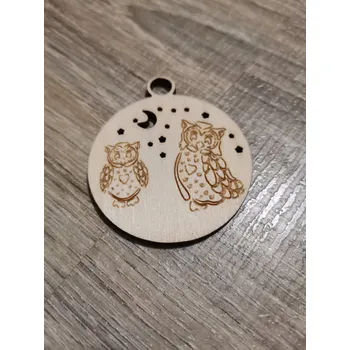 Vánoční ozdoba Dřevěná vánoční ozdoba č.24 - Sova Velikost: 50