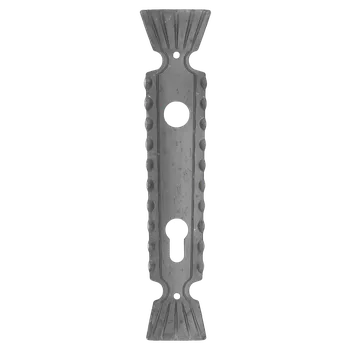 Dveřní kování KOVIAN, s.r.o. Štítek s děrami 260x56x4mm, rozteč 90mm, otvor na kliku 20mm