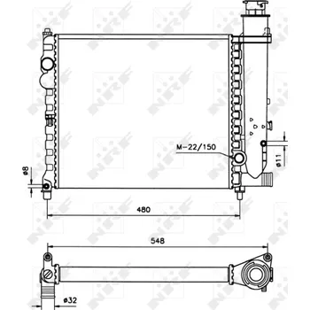 Chladič motoru Chladič, chlazení motoru NRF (58678)