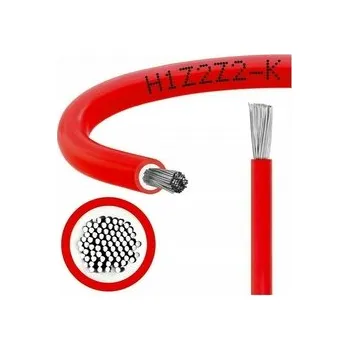 elektrický kabel kabel pro FVE Solar H1Z2Z2-K 1x6 1kV červený - buben 500m (překližka)