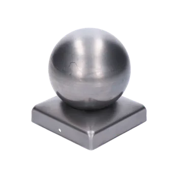 Příslušenství pro plot KOVIAN, s.r.o. Stříška na sloupek-kulatá Základna 80 x 80 mm, koule 60 mm