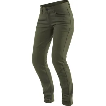 Sportovní oblečení Dainese Dainese CLASSIC SLIM LADY dámské textilní kalhoty zelené vel.28 28