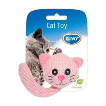 Hračka pro kočku Hračka cat textil Zvířecí hlava s ocáskem Duvo+ 5 cm