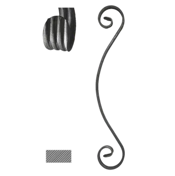 Stavební profil KOVIAN, s.r.o. Prvok (460x80mm), 12x6mm, široké rozkutie