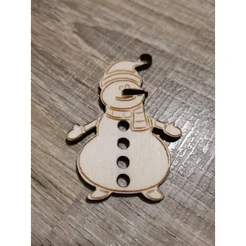 Vánoční ozdoba Dřevěná vánoční ozdoba č.26 - sněhulák Velikost: 120