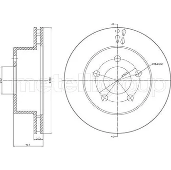 Brzdový kotouč Brzdový kotouč CIFAM (800-1651C)