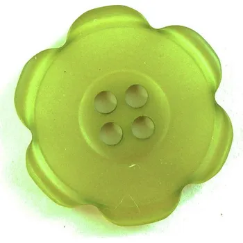 Knoflík GU376, Plastový knoflík, olivová barva, 35 mm / 1 kus