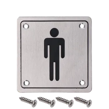 KOVIAN, s.r.o. Piktogram `Páni`, hranatý, broušená nerez AISI304