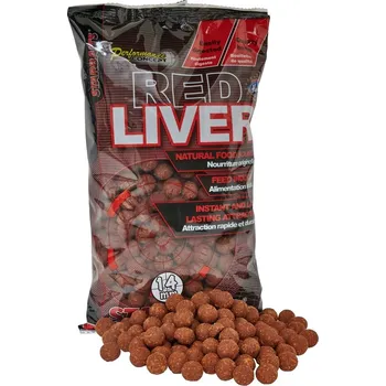 Návnadové aroma Starbaits boilie potápivé Red Liver 14mm 1kg