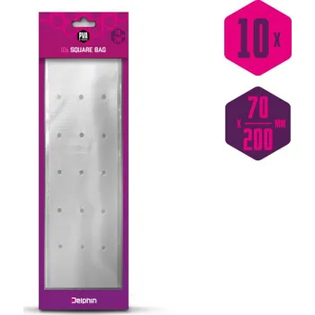 Moss PVA sáček hranatý s otvory zatahovací Delphin n'tastic / 10ks