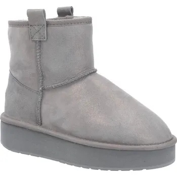 Dívčí sněhule EMU Australia Kůžoné sněhule Foy Flatform Metallic | Barva:šedý | Velikost:41