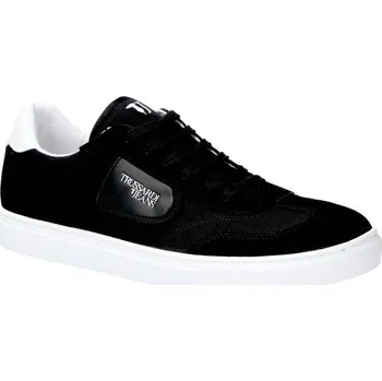 Pánské pantofle Trussardi Jeans Plátěné tenisky s přídavkem kůže | Barva:černý | Velikost:40