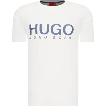 Pánské tričko HUGO Tričko Dolive204 | Barva:bílý | Velikost:L