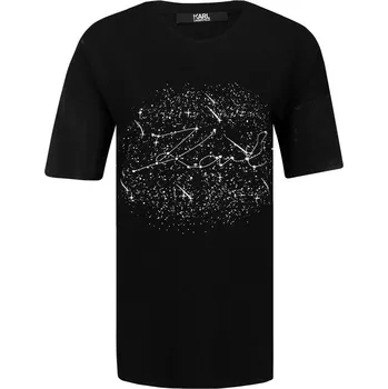 Dámské tričko Karl Lagerfeld Tričko Karl Galaxy | Barva:černý | Velikost:S