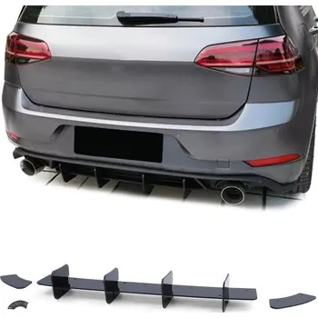 Tuning Zadní difuzor černá lesklá pro . VW Golf 7 GTI Sedan 13-20