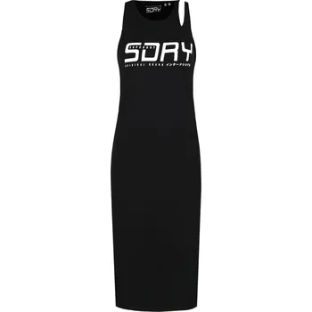 Dámské šaty Superdry Šaty CITY CUT OU | Barva:černý | Velikost:XS