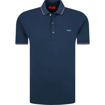 Pánské tričko HUGO Polokošile Dinoso203 | Barva:tmavě modrá | Velikost:M