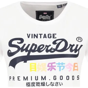 Oblečení a móda Superdry Tričko Goods Puff Entry | Barva:bílý | Velikost:XS