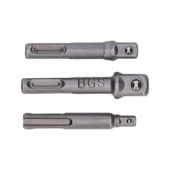 Gola hlavice BGS technic 3 dílna sada, redukce SDS na vnějším čtyřhran: 6,3 mm