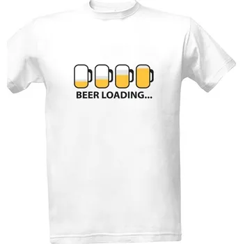 Tričko s potiskem Beer loading pánské
