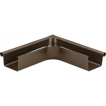Střecha Roh hliníkový hranatý hnědý 330 mm vnější