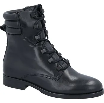 Pánská zimní obuv Tommy Jeans Kůžoné kotníkové boty PIN LOGO | Barva:černý | Velikost:36