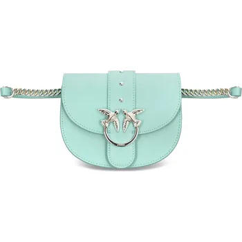 Pinko Kůžoná ledvinka / crossbody kabelka GO-ROUND BABY SIMPLY | Barva:mátově zelený | Velikost:OS