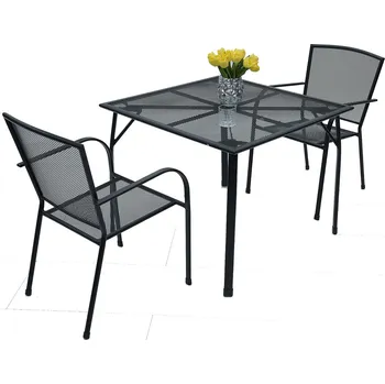 Zahradní sestava Zahradní kovová sestava TOLEDO 1+2 (90x90 cm)
